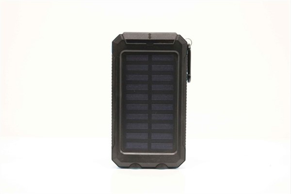 2019 Cell Phone Charger Waterproof Portable Solar Power Bank 10000mAh with LED Light Solar Charger